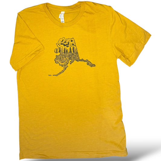 Blue Inked Alaska Tee
