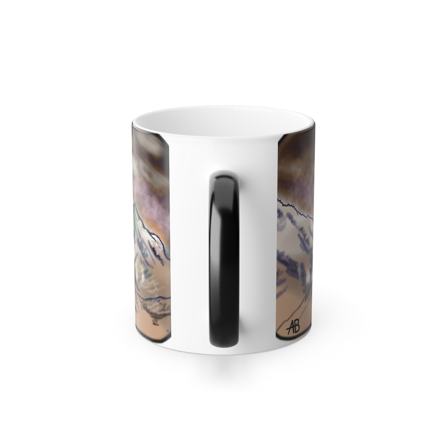 Color-Changing Mug — UFO Mountain Abduction (11oz)