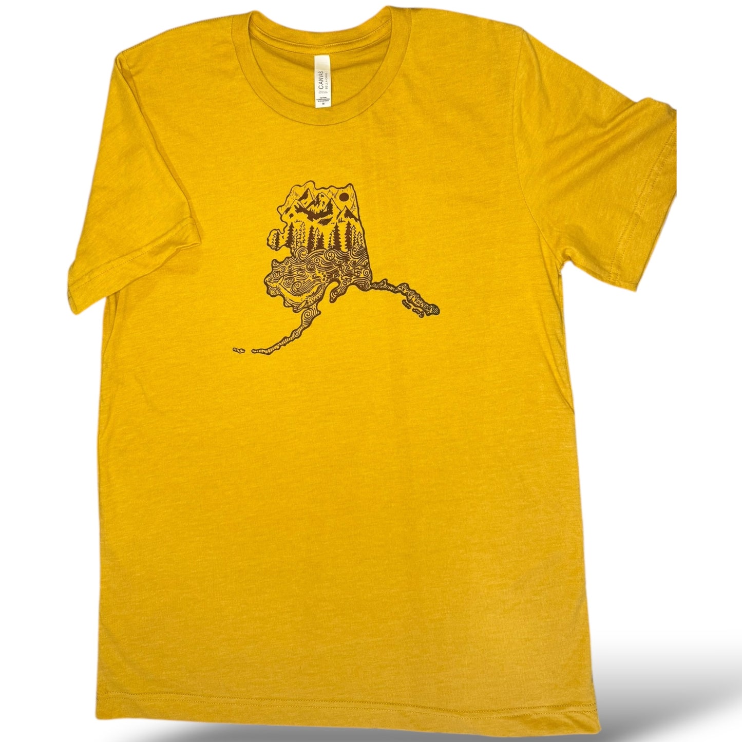 Maroon Inked Alaska Tee